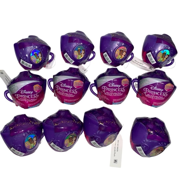 12PK Disney 100 Princess ~ Surprise Mini Collectible Plush ~ Tea Pot SEA…